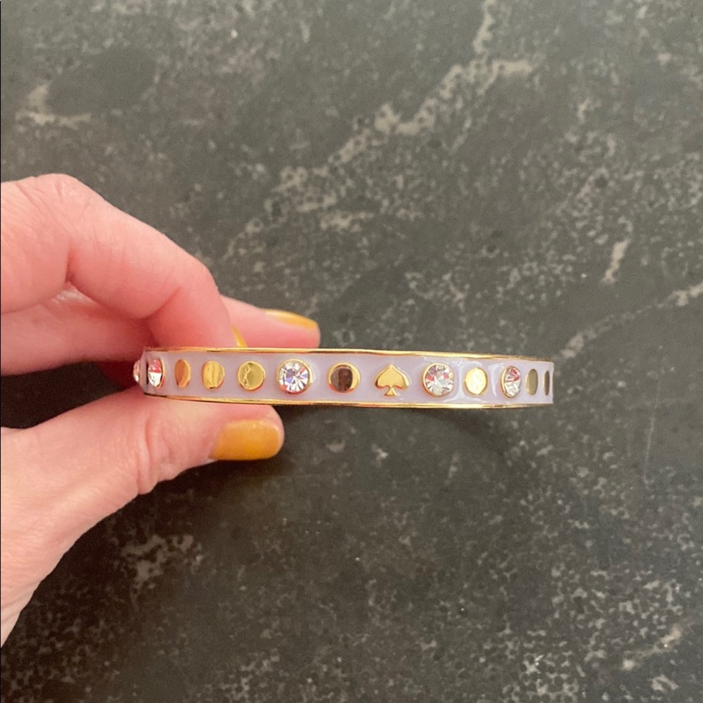 Kate Spade Lilac and Gold Bracelet with Crystal Accents